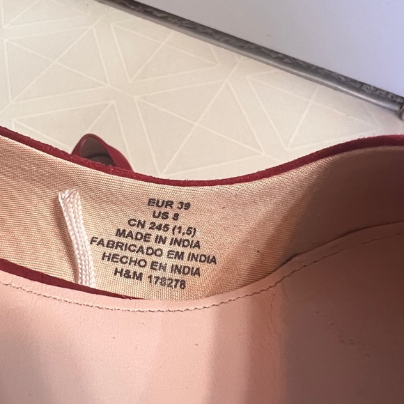 H&M Red Suede heels - Picture 5 of 6